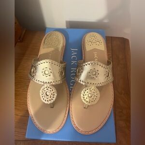 Gold Jack Rogers Sandals